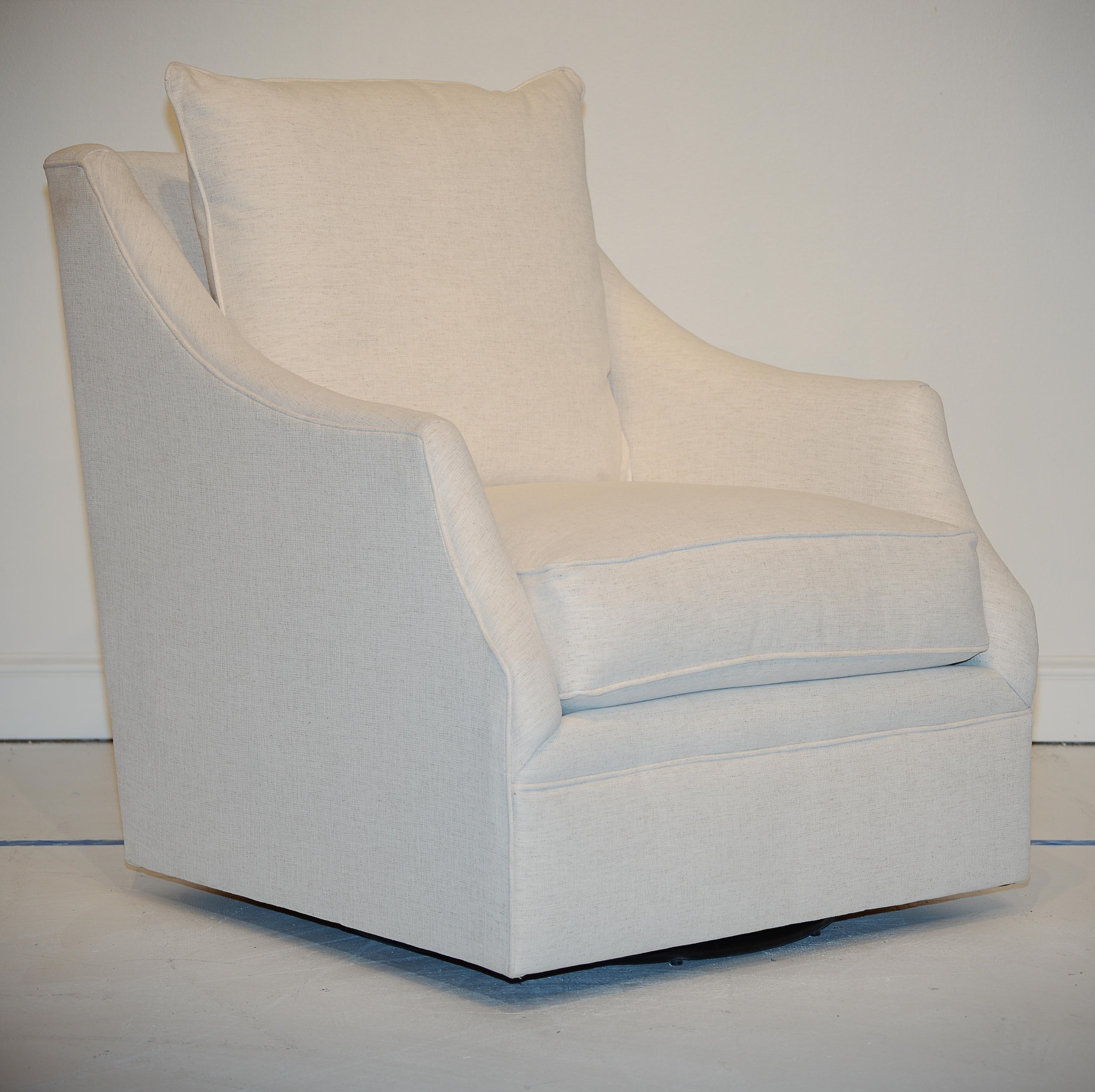 Robin Bruce Kara LRURBKARA16C Swivel Chair Malouf Furniture Co. Upholstered Chairs